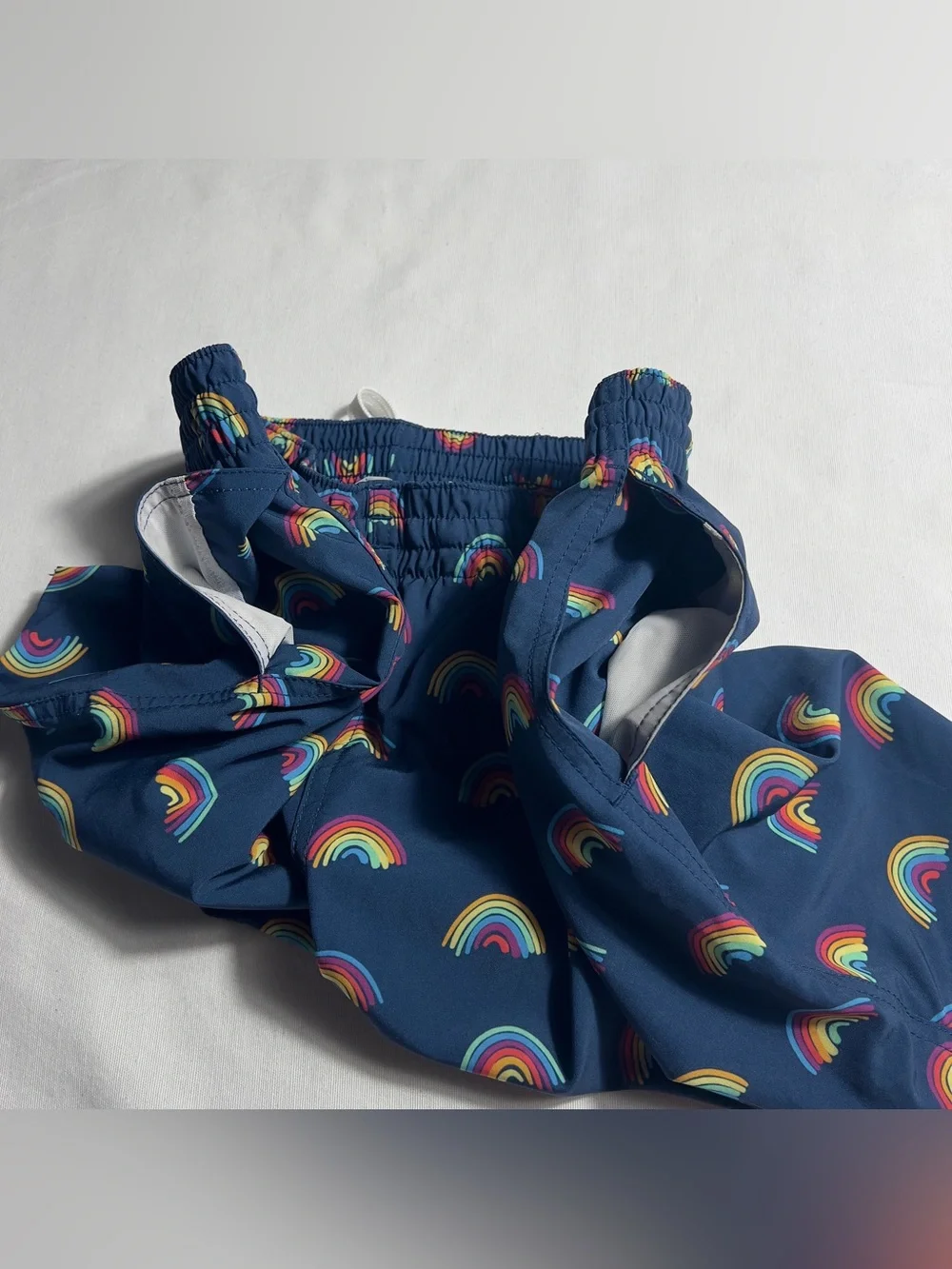 Chubbies Rainbow Roads Swim Trunks Mens Medium Navy 5.5” Inseam Mesh Lined
